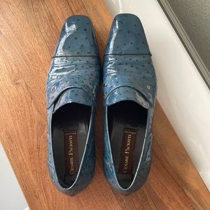 Mens Cesare Paciotti Ostrich Dress Loafers